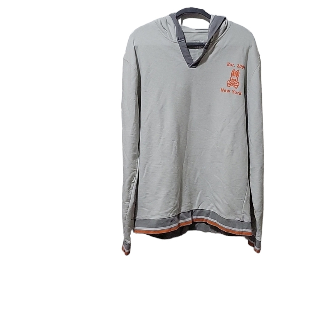 Psycho Bunny Men's  Alport Hoodie Size XL Grey